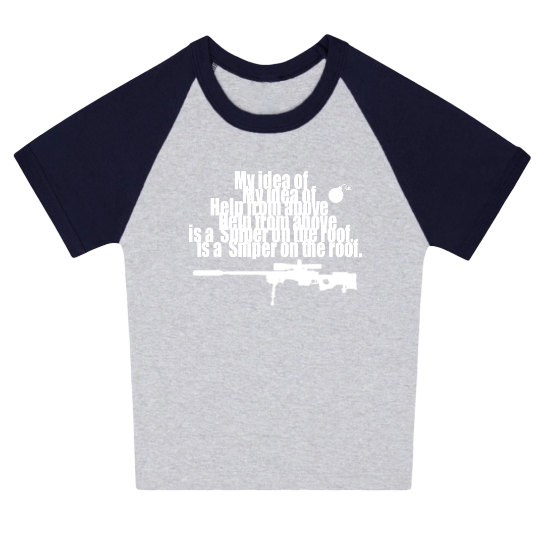 Sniper Women’s Raglan Crop Top