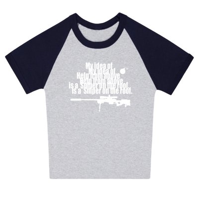 Sniper Women’s Raglan Crop Top